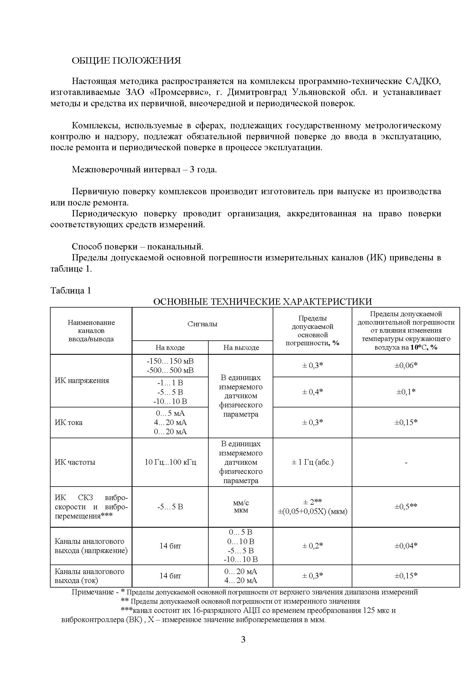 Методика поверки САДКО